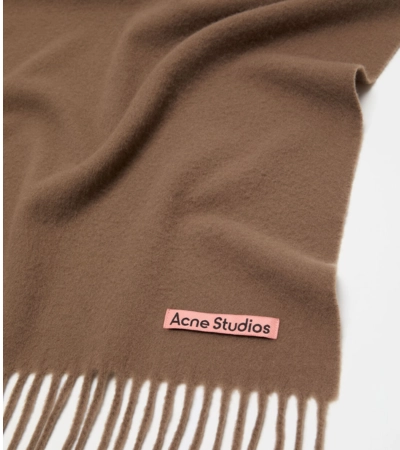 Acne Studios Fringe Wool Scarf – Oversized