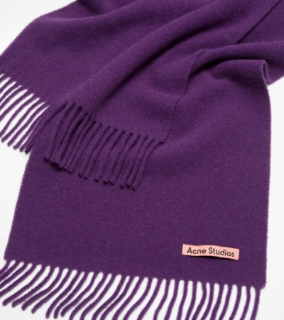 Acne Studios Fringe Wool Scarf – Skinny