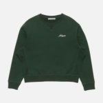 Acne Studios Logo Fleece Sweatshirt Dark Green