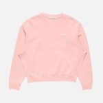Acne Studios Logo Fleece Sweatshirt Faded Pink