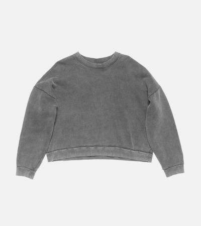 Acne Studios Rubber Logo Sweatshirt Faded Black