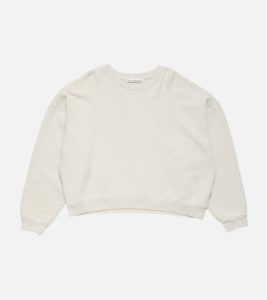 Acne Studios Rubber Logo Sweatshirt Light Taupe