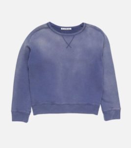 Acne Studios Sprayed Logo Sweatshirt Navy