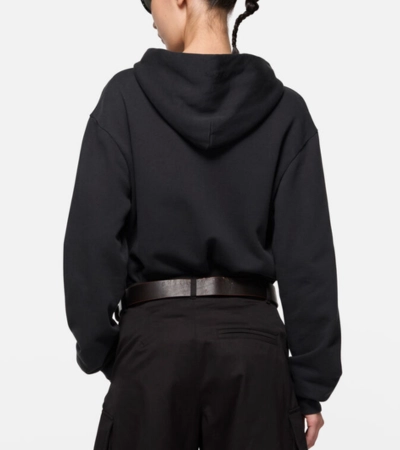 Acnes Studios Face Logo Zip-up Black Hoodie